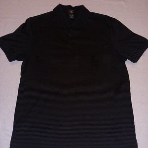 Calvin Klein striped polo style golf shirt